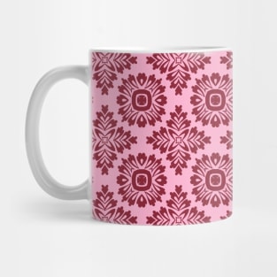 Flower ornament baroque 21102020 light red Mug